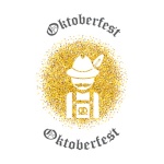 Symbol of Oktoberfest - German traditional suit and hat